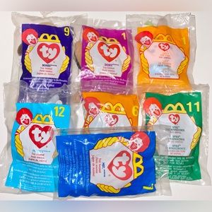 NWT TY Beanie Babies McDonald’s Happy Meal Toy Lot